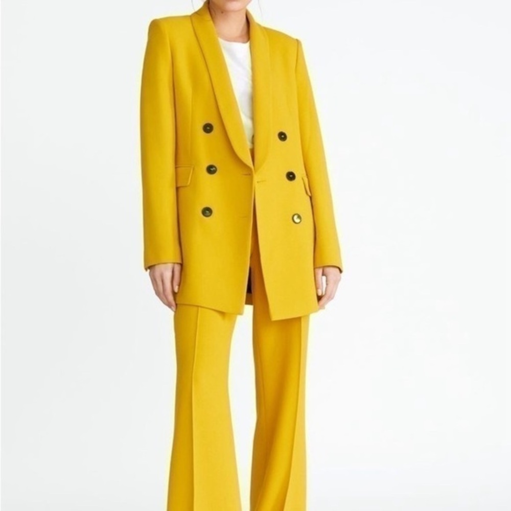 Zara Yellow double breasted Blazer